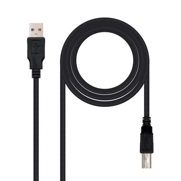 Câble d'imprimante Nanocable USB-A 2.0 mâle vers USB-B mâle 1 m