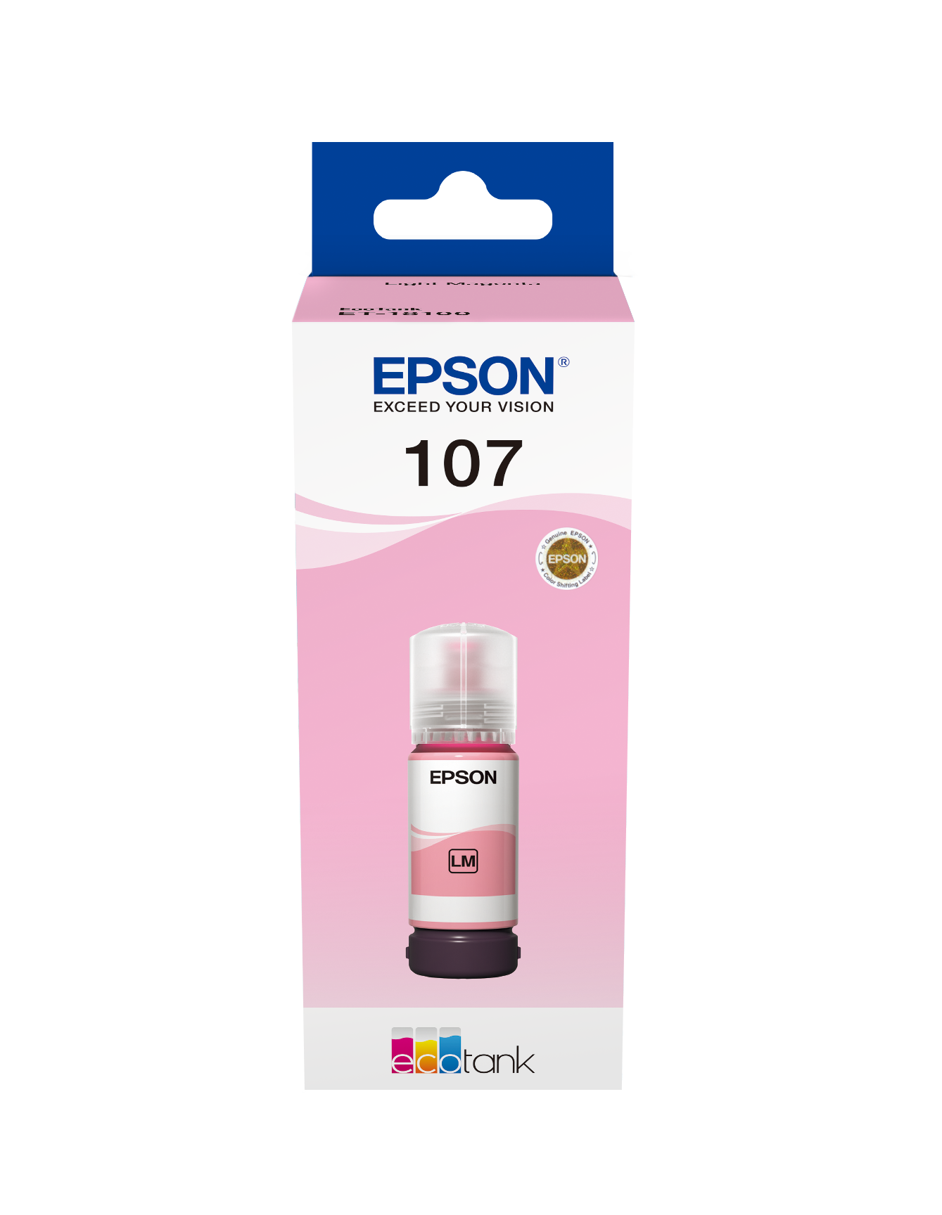 Bouteille d'encre Epson 107 Magenta clair d'origine - C13T09B640