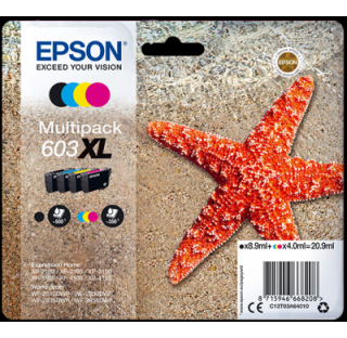 EPSON pack 4 coul. 603XL Etoile de mer C13T03A64010